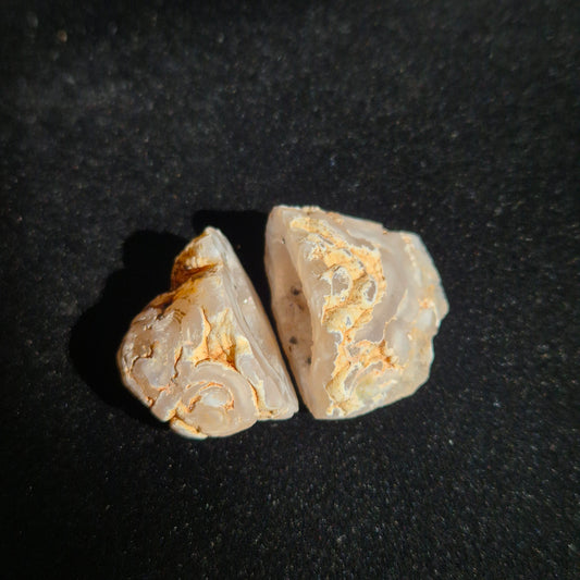 Druzy agate set small 4