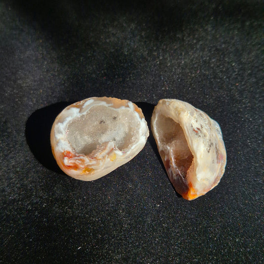 Druzy agate set small 6