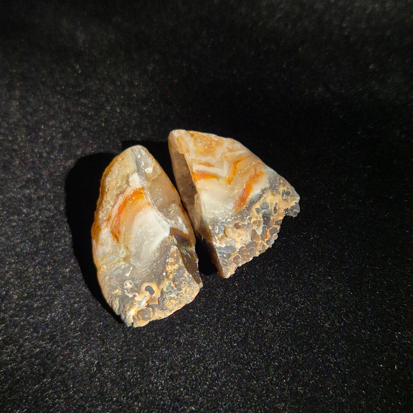 Druzy agate set small 10