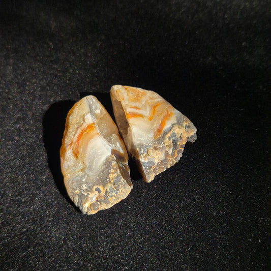 Druzy agate set small 10