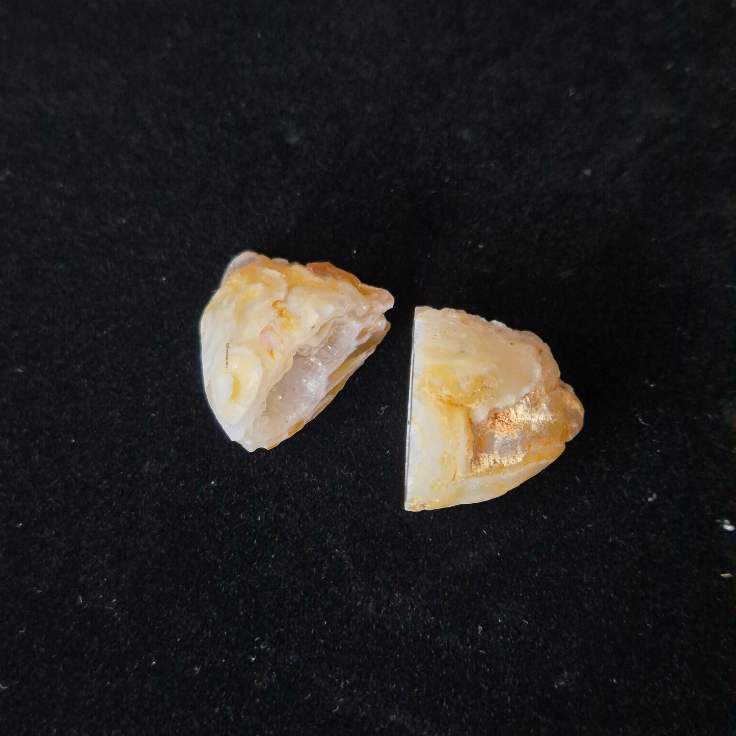 Druzy agate set small 11