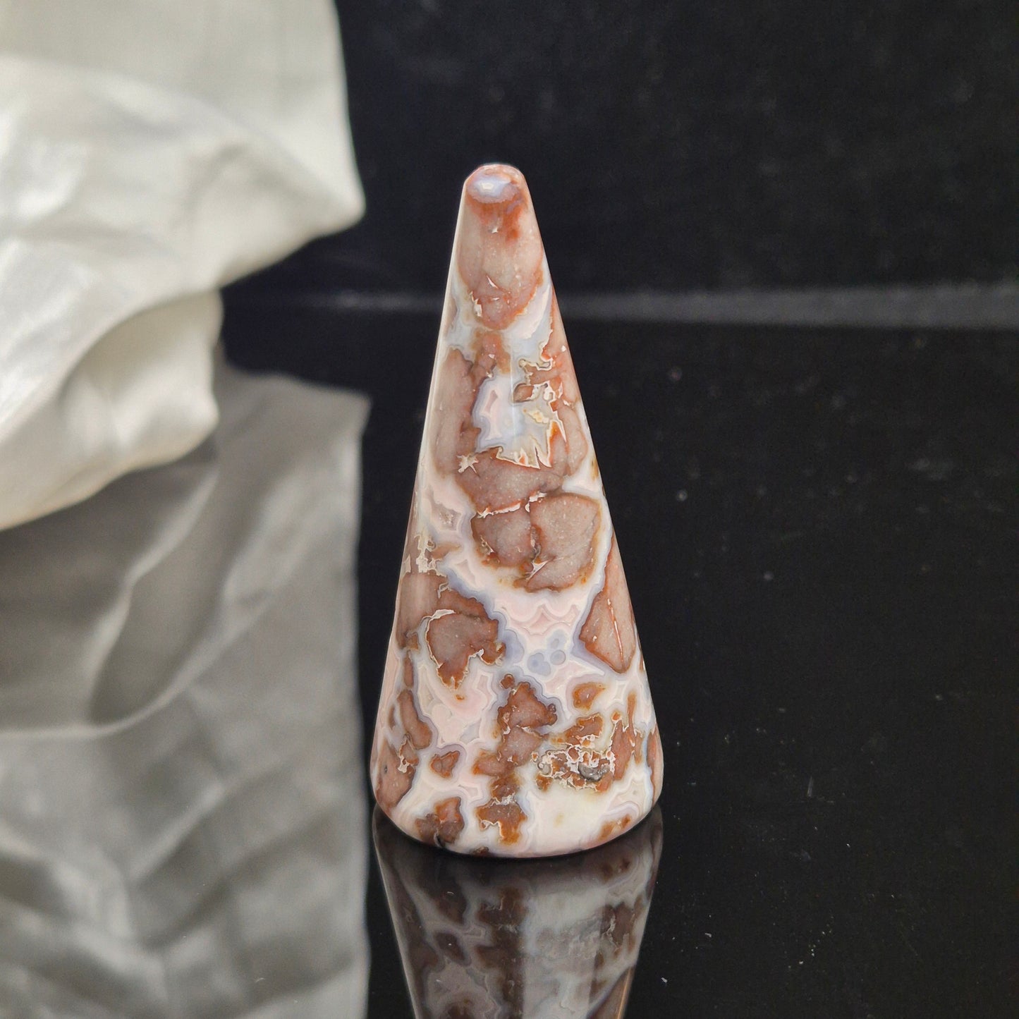 Sangria lace agate ringholder 635