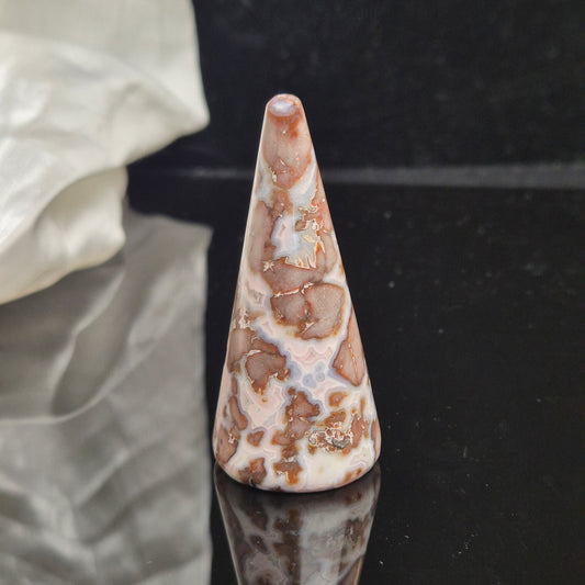 Sangria lace agate ringholder 635