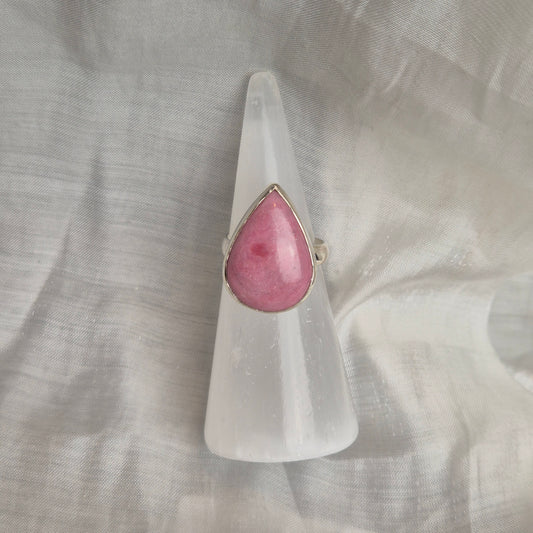 Pink bubblegum rhodonite ring 3