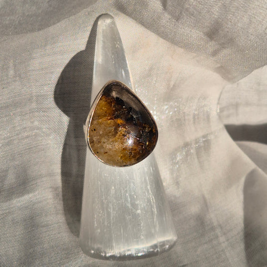 Golden healer / pyrite mix ring 1 (India)