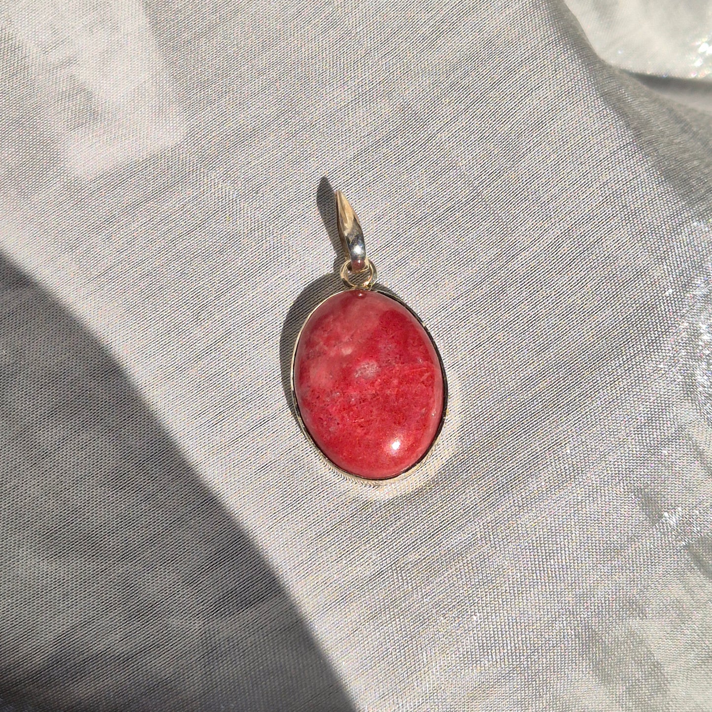 Norwegian Thullite necklace 3 (Norway)