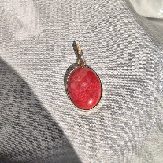 Norwegian Thullite necklace 3 (Norway)