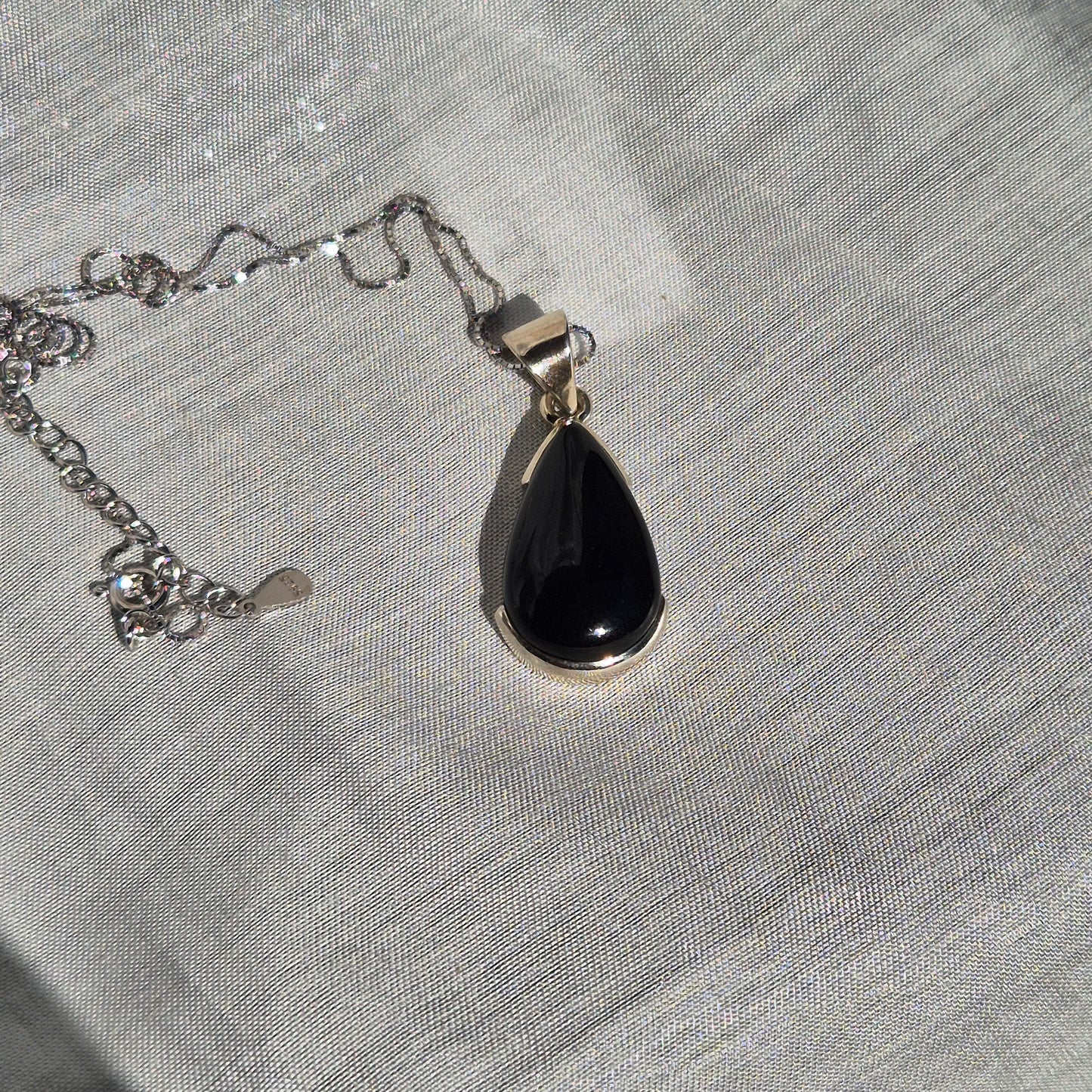 Black onyx necklace