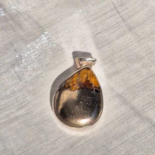 Golden healer / pyrite mix necklace 5 (India)