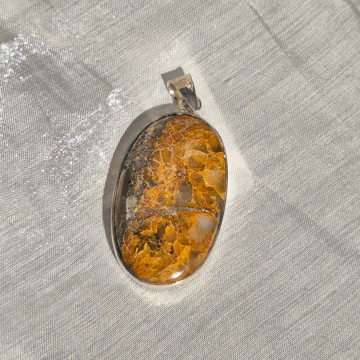 Golden healer / pyrite mix necklace 9 (India)