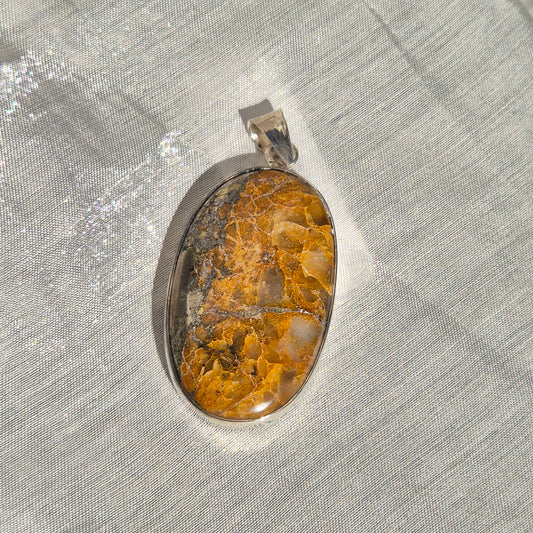 Golden healer / pyrite mix necklace 9 (India)