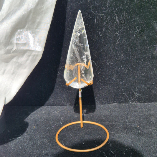 Clear quarts "stabby" on stand 4