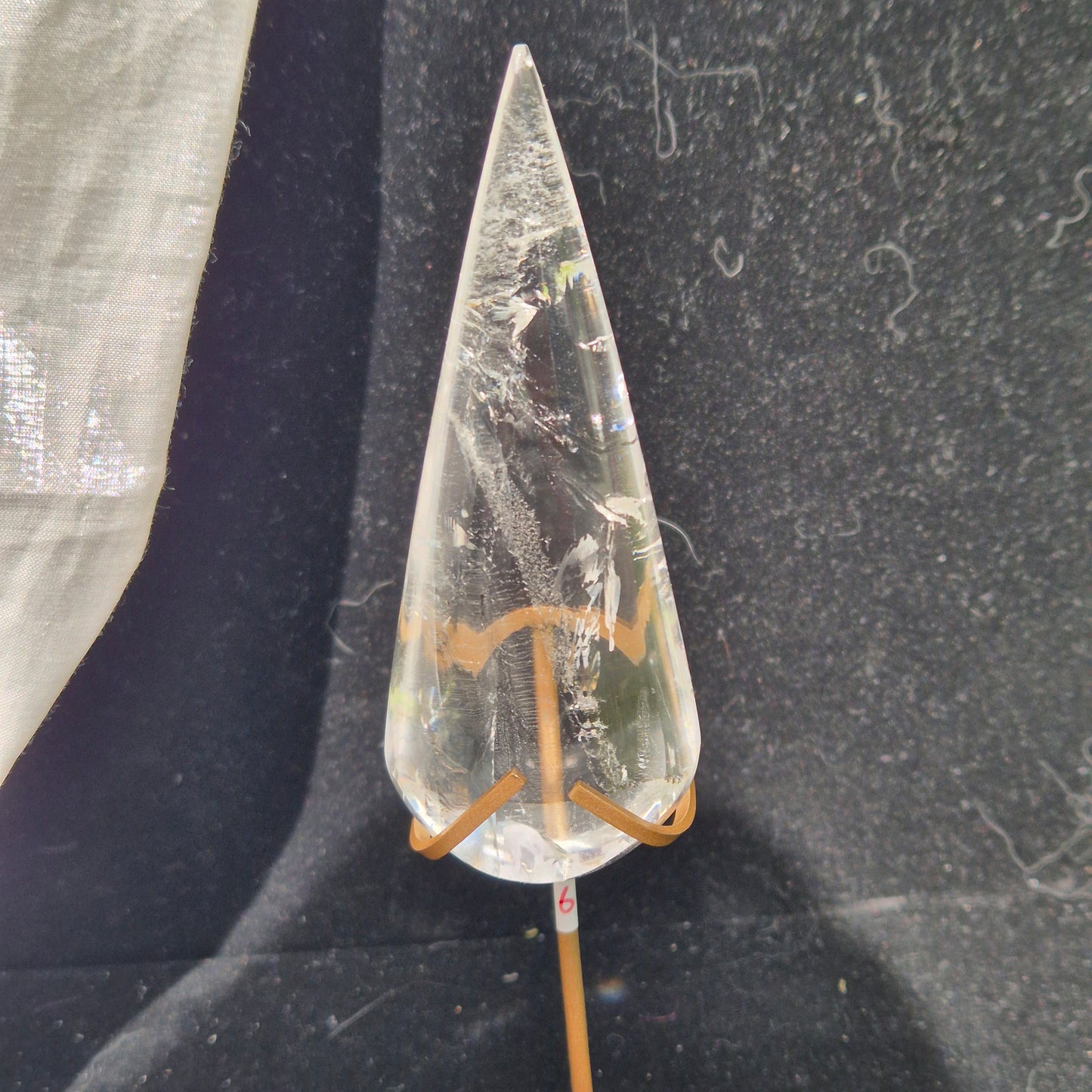 Clear quarts "stabby" on stand 4