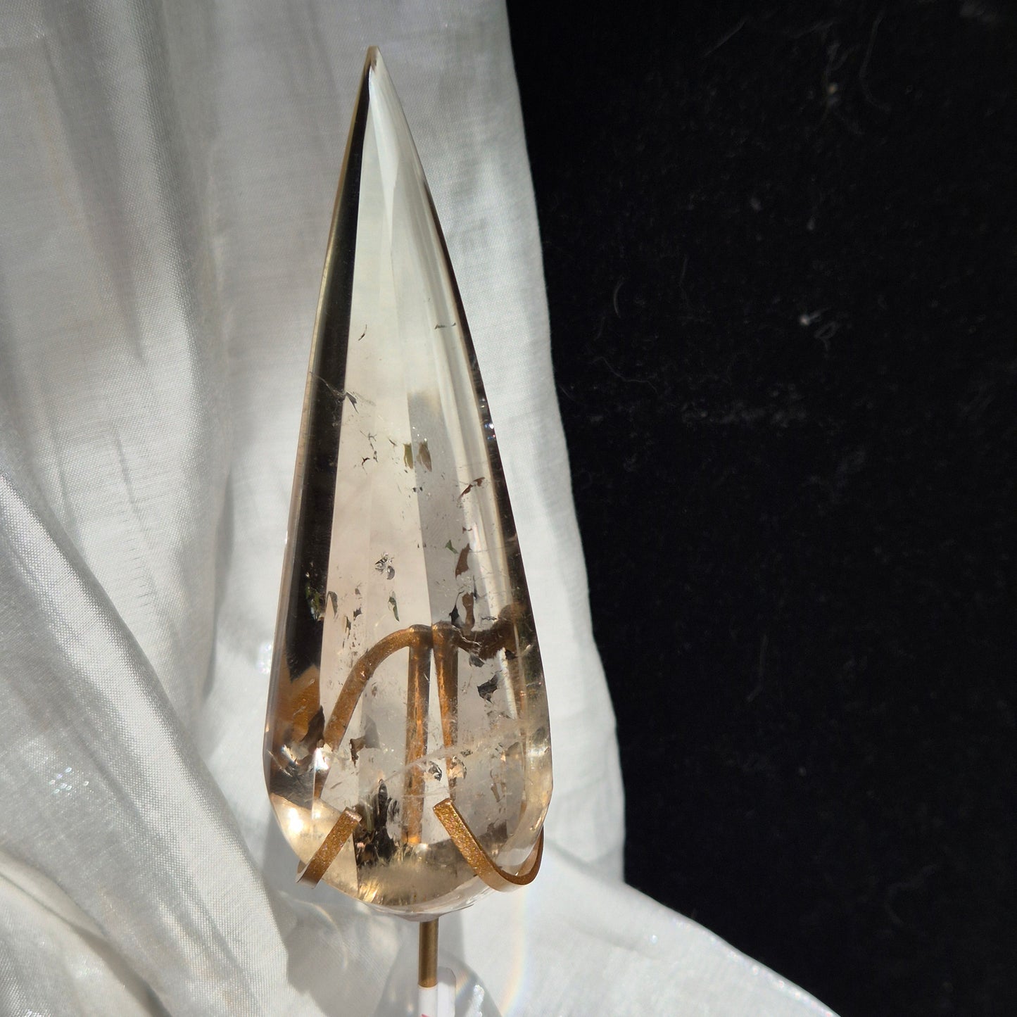 Smokey quarts "stabby" on stand 6