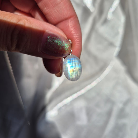 Rainbow moonstone necklace 2