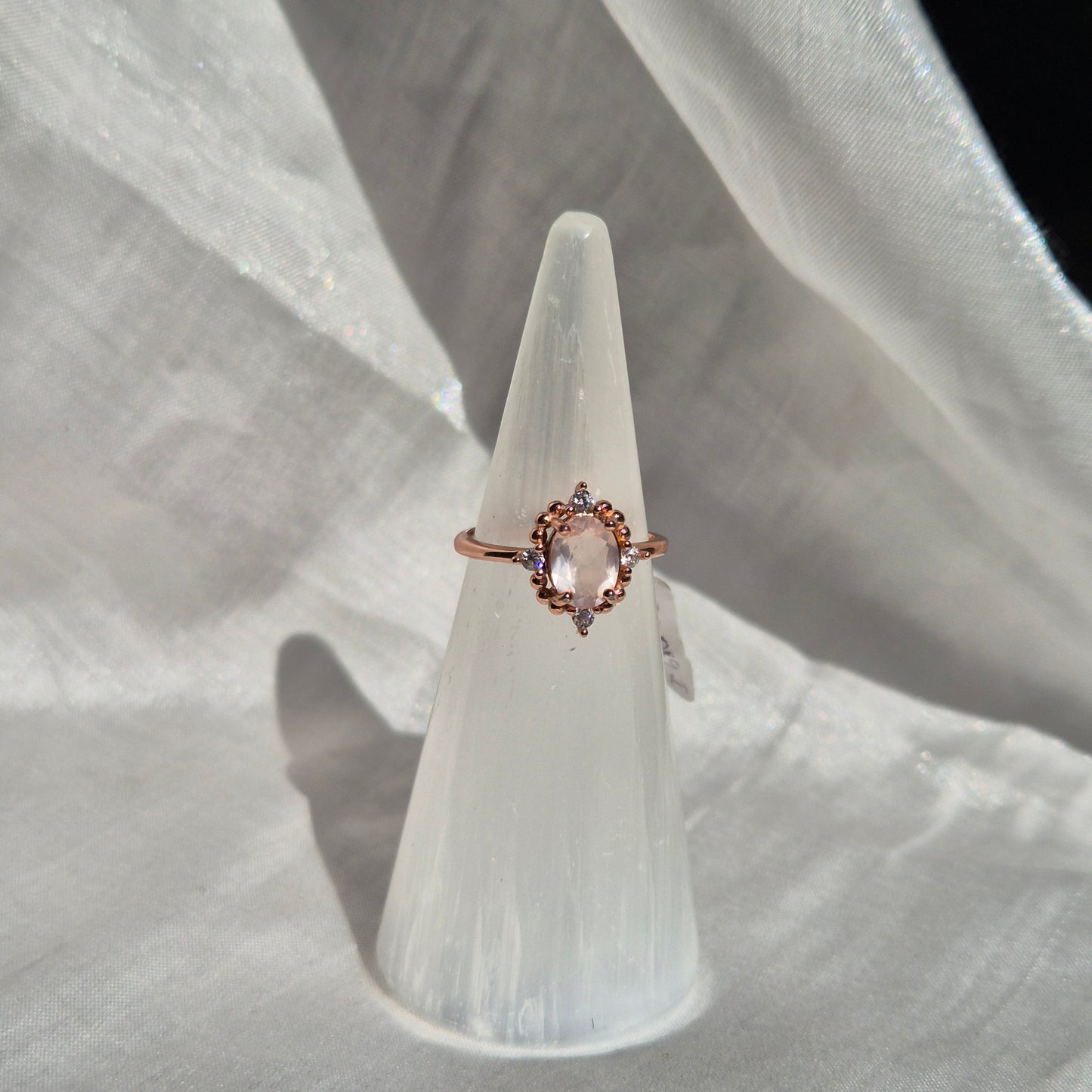 Morganite ring rosegold