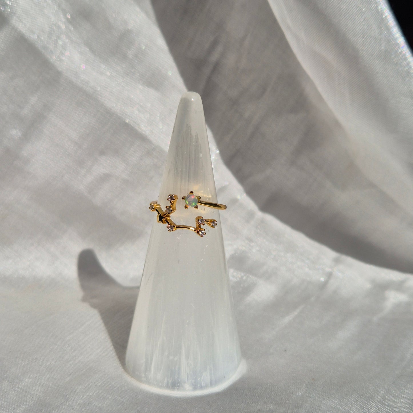 Opal ring Gemini