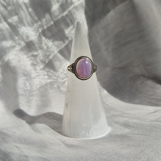 Lavender moon quarts ring silver 3