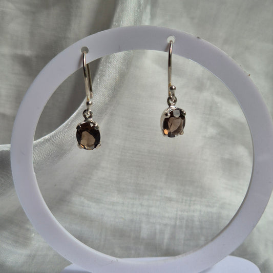 Smokey quarts earring