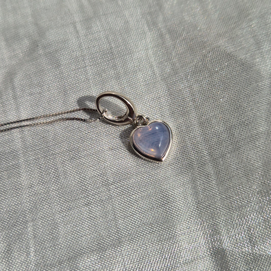 Lavender moon quarts dainty necklace