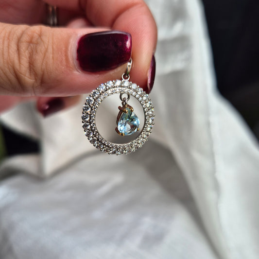 Blue topaz necklace