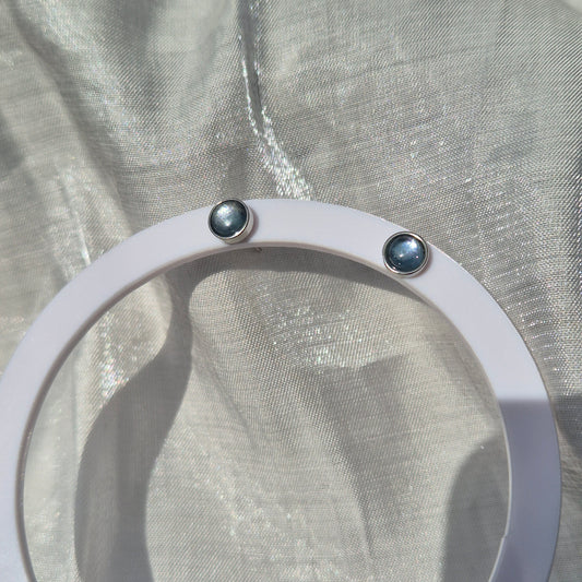Aquamarine studs