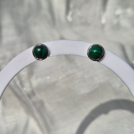 Malachite studs