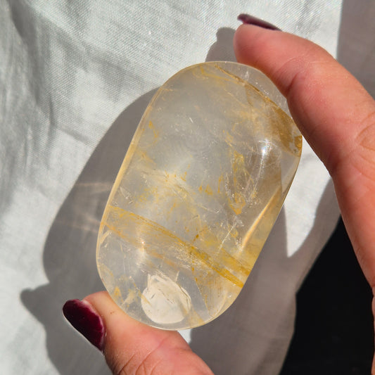 Golden healer palmstone 12