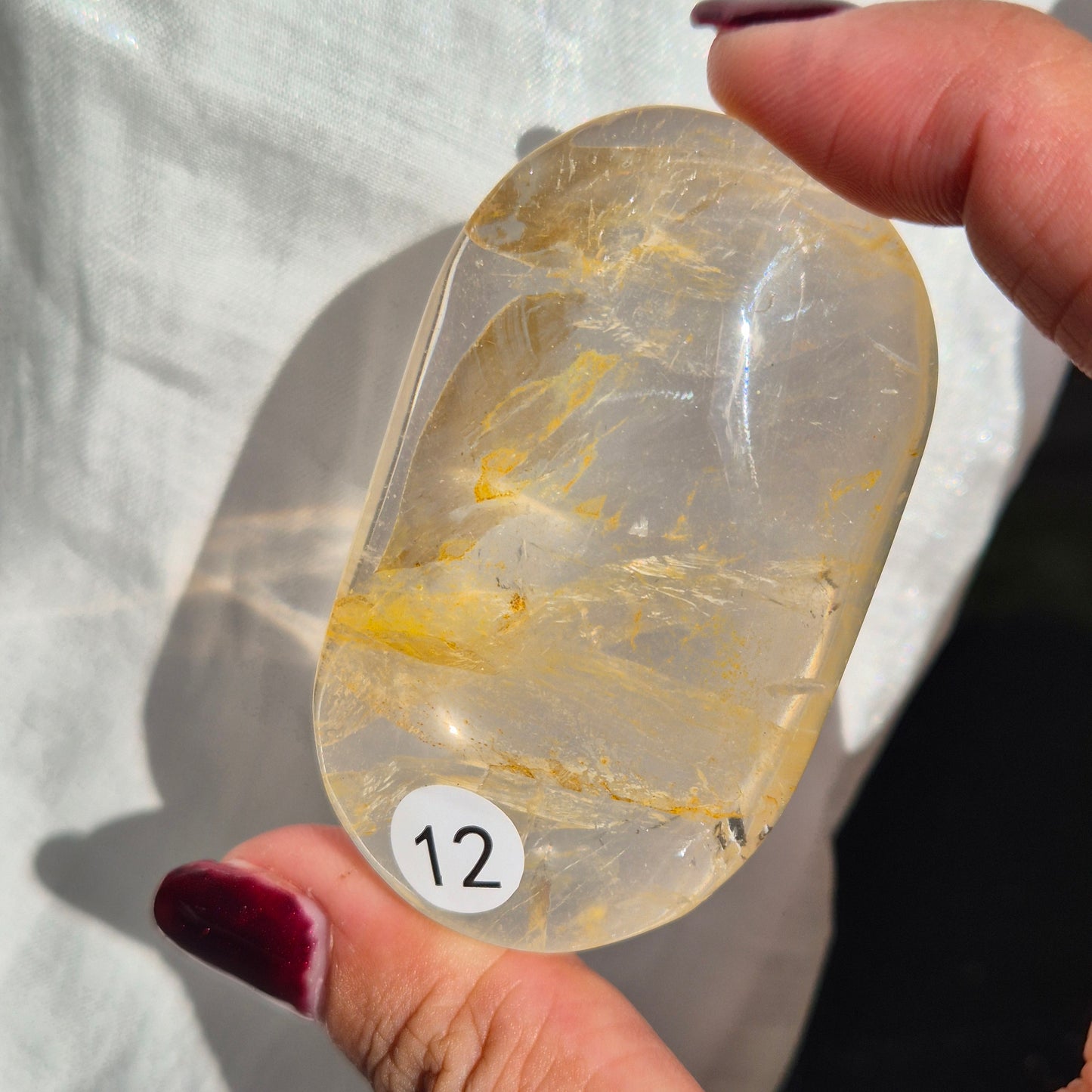 Golden healer palmstone 12