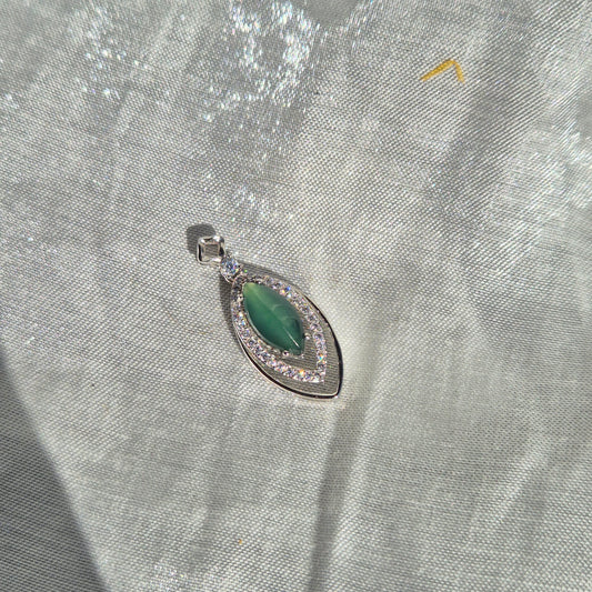 Blue water jadeite necklace