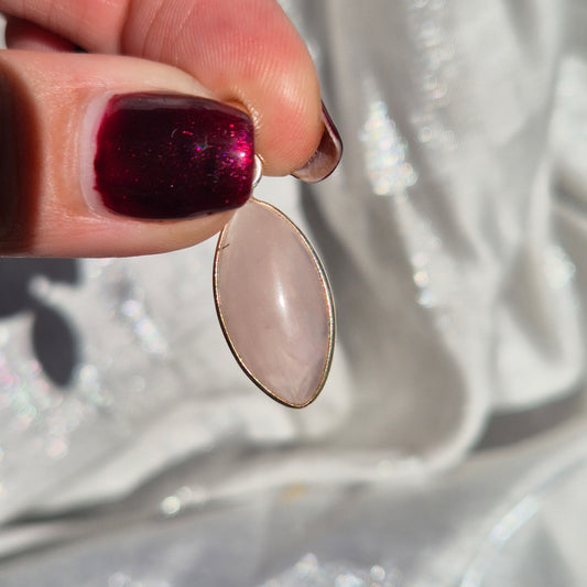 rosequarts necklace