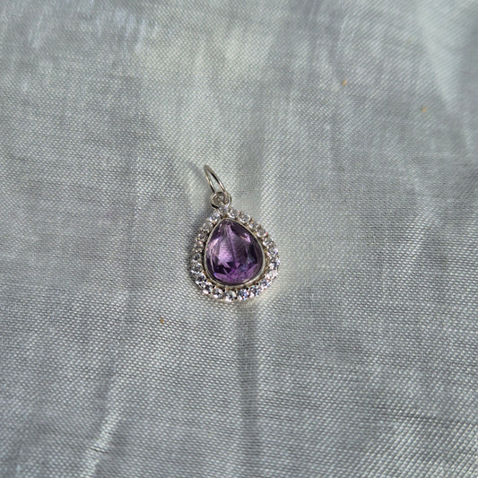 Amethist droplet necklace