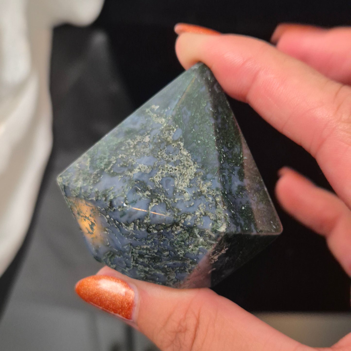 Moss agate diamond 3