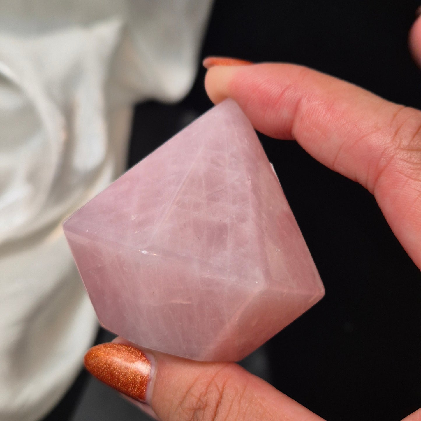 Rosequarts diamond 8