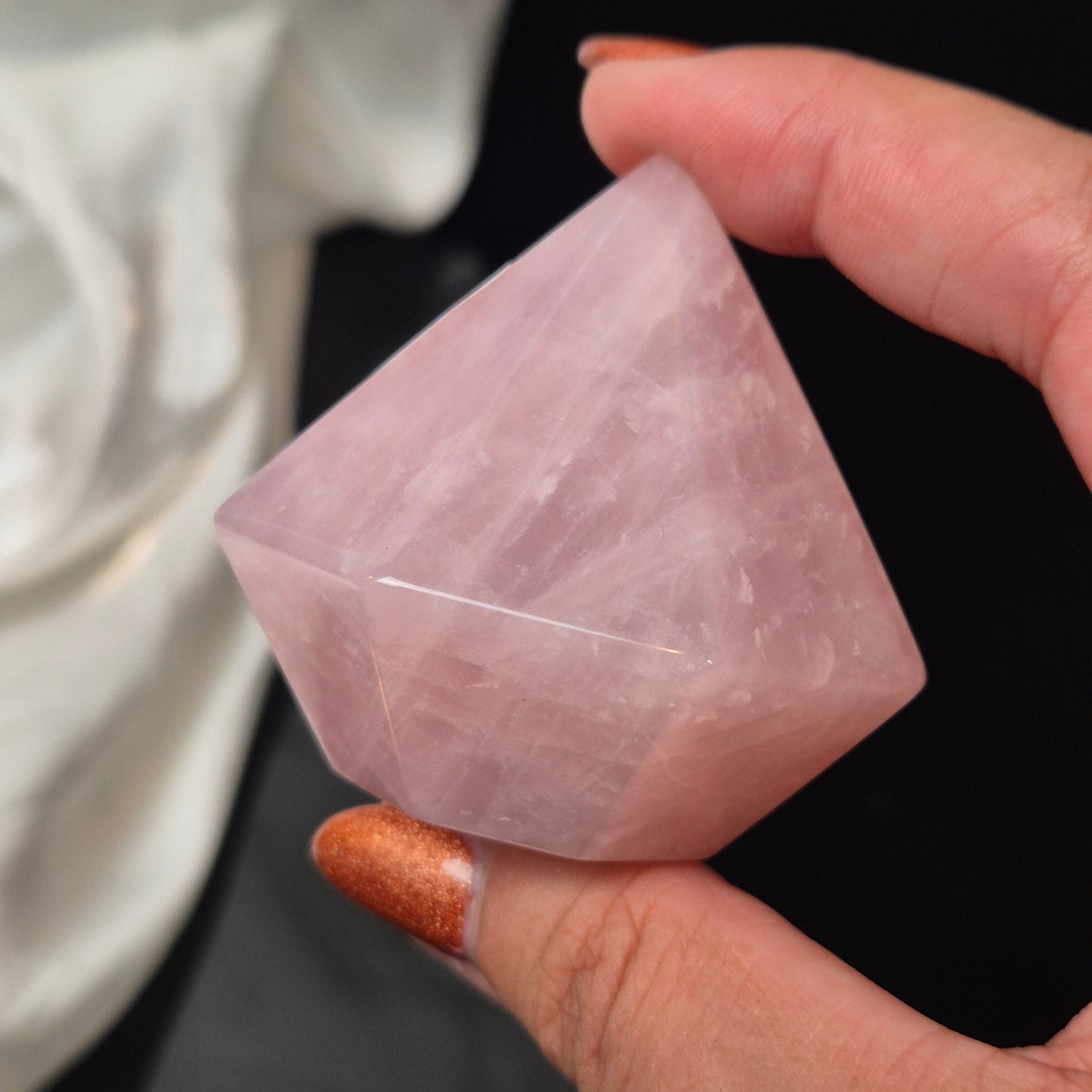 Rosequarts diamond 8