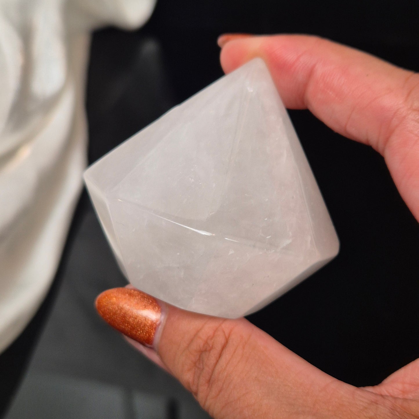 Clear quarts diamond 10