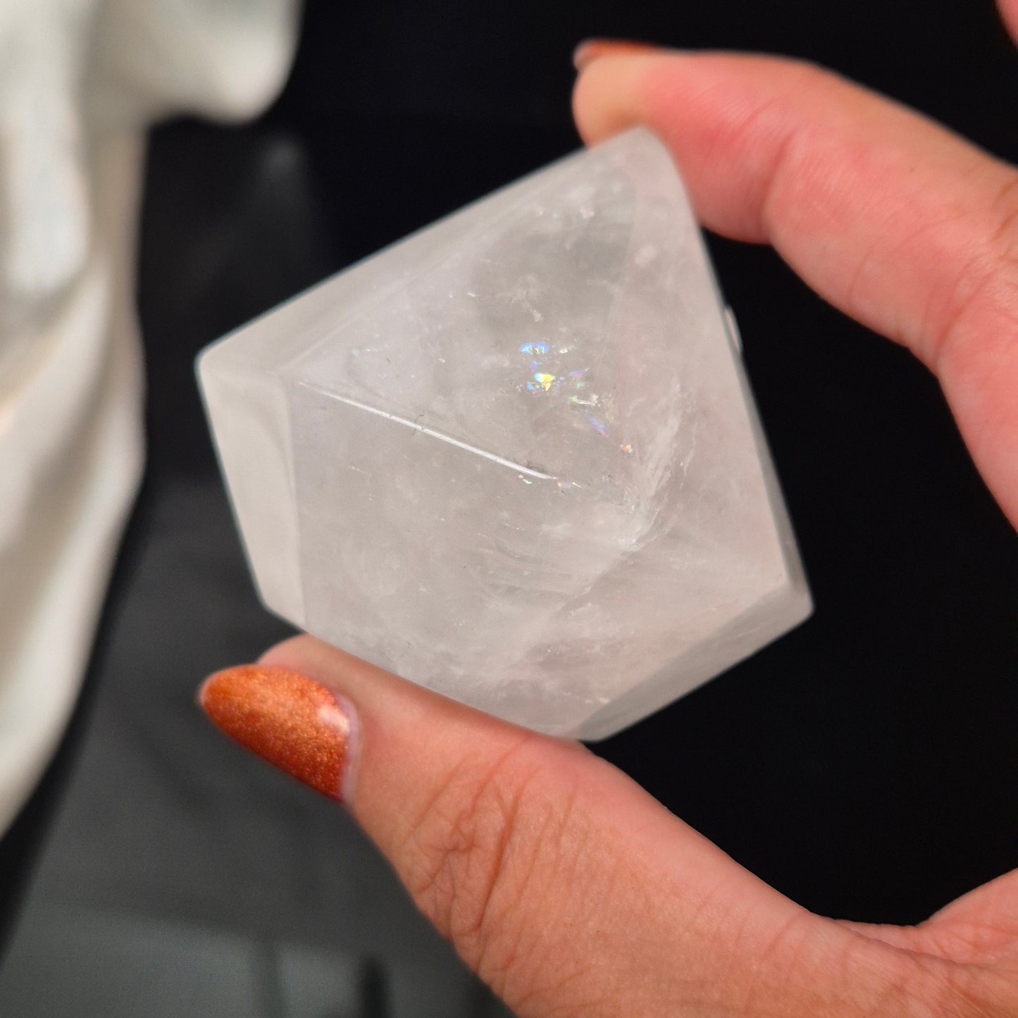 Clear quarts diamond 11