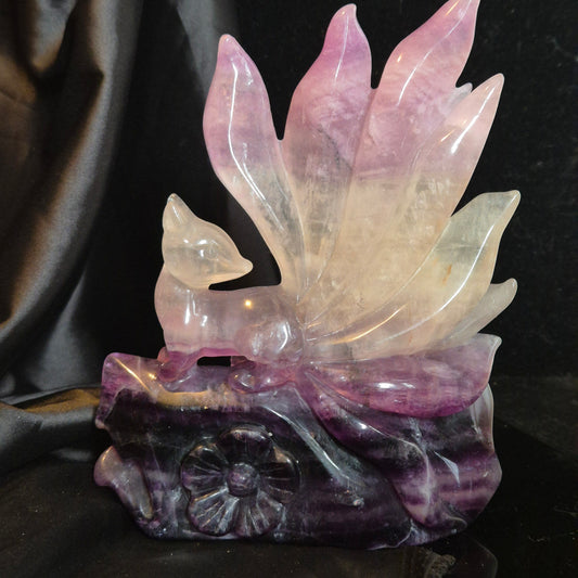 purple fluorite ninetail fox