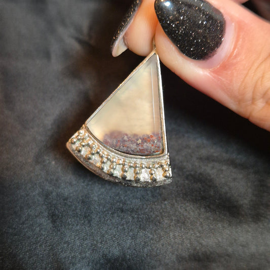 Indonesian moss agate pendant 2