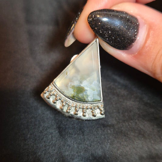 Indonesian moss agate pendant 4
