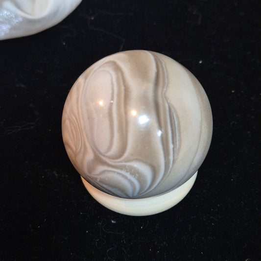 polish flint sphere 6