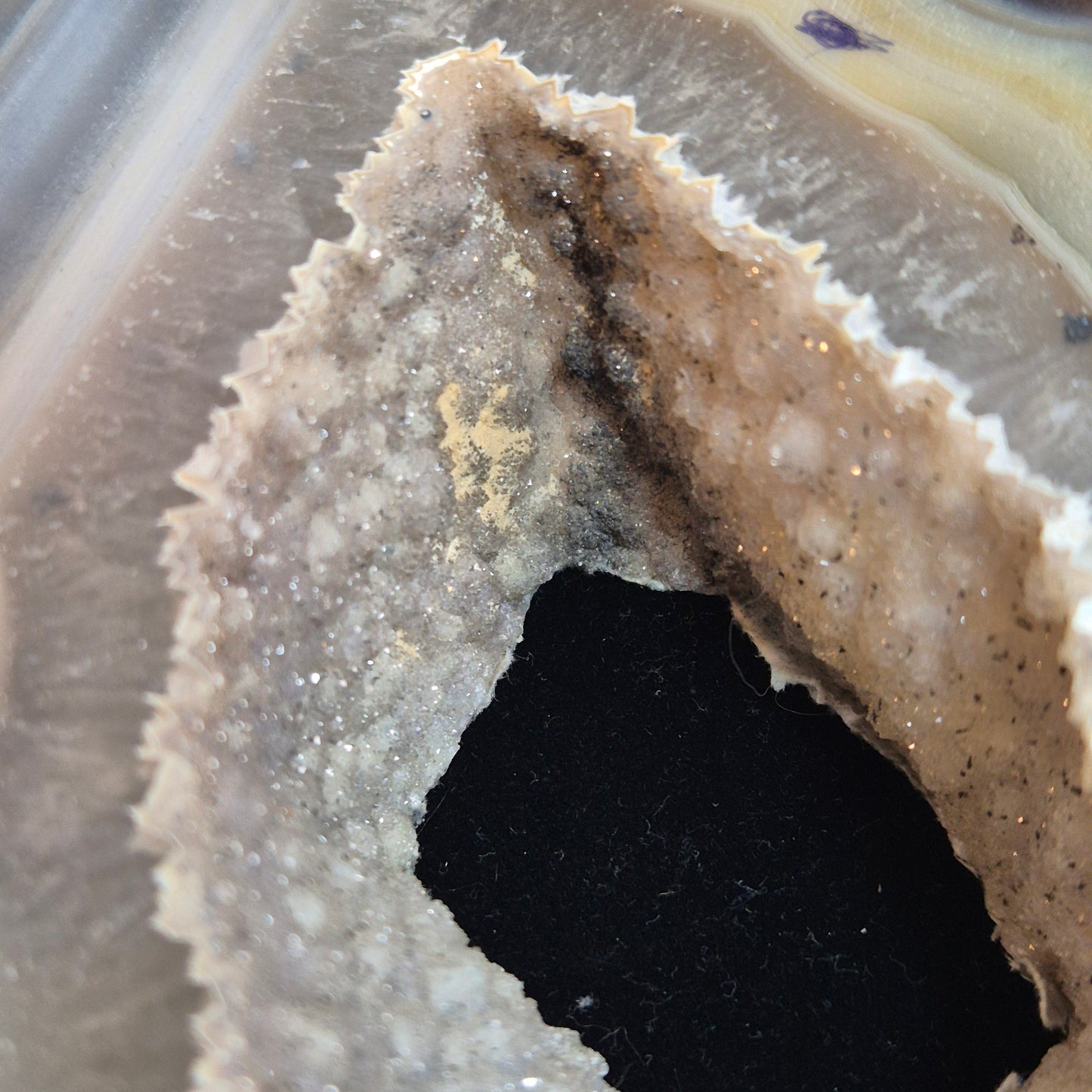 Agate / quarts candleholder 5