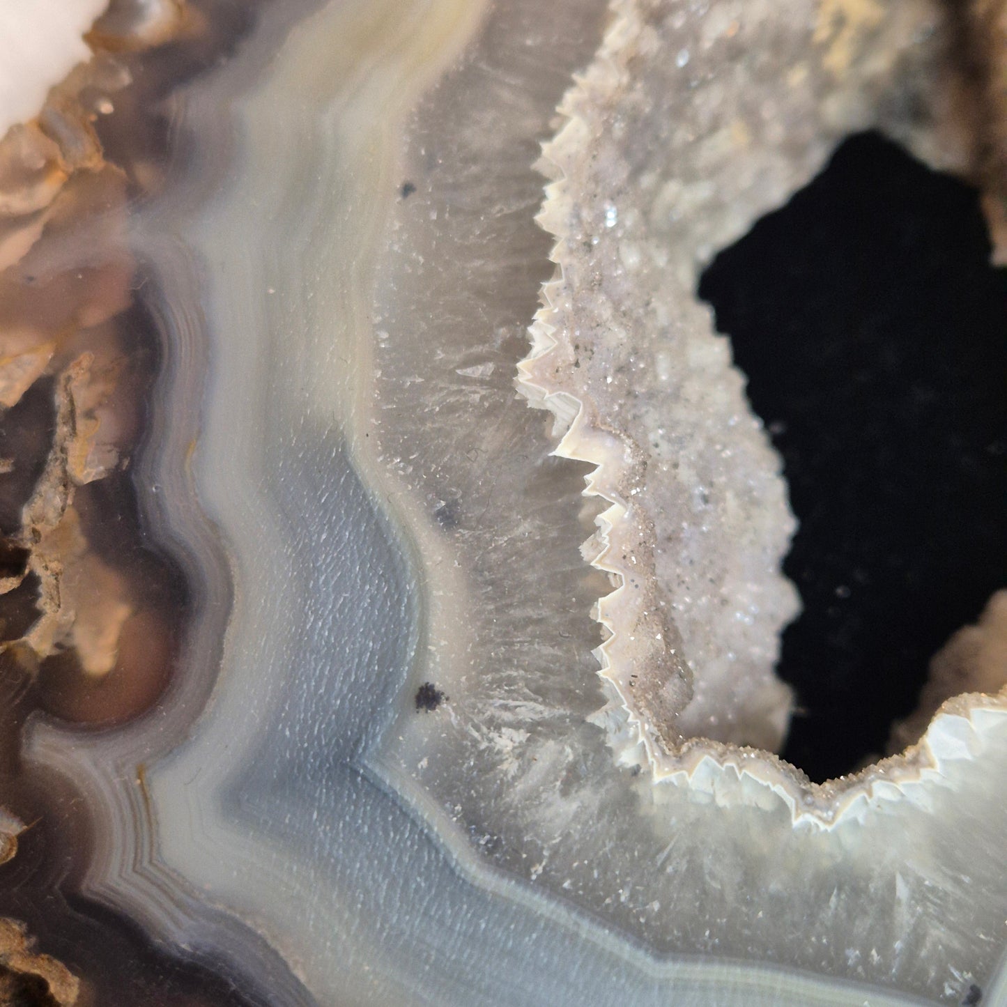 Agate / quarts candleholder 5