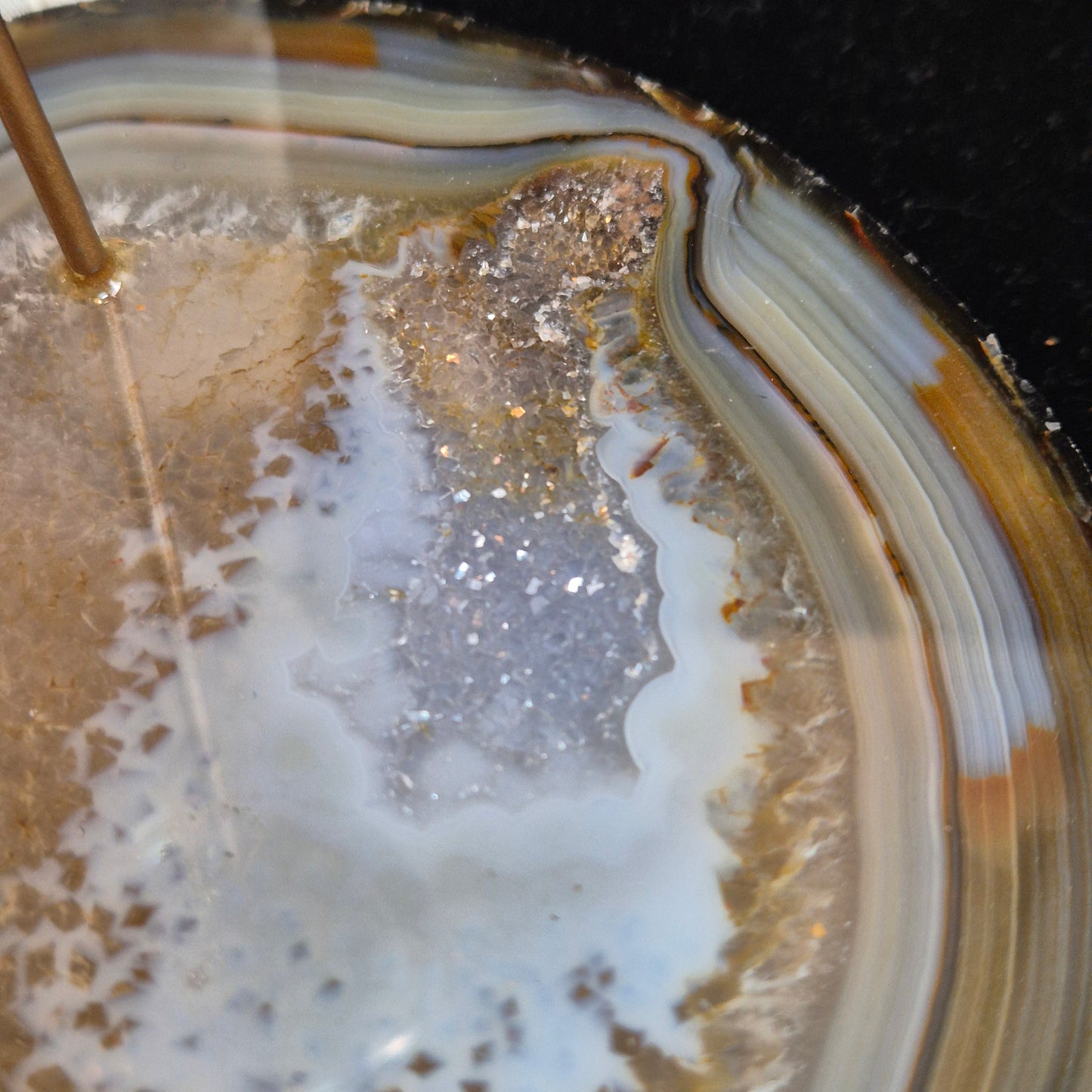 agate / quarts candleholder 7