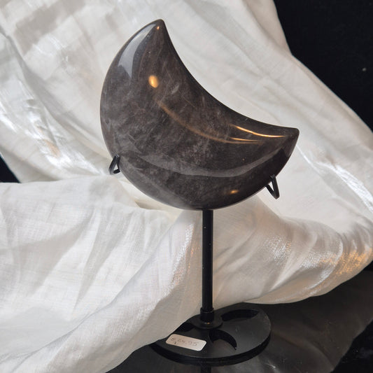 Silver sheen obsidian moon 1