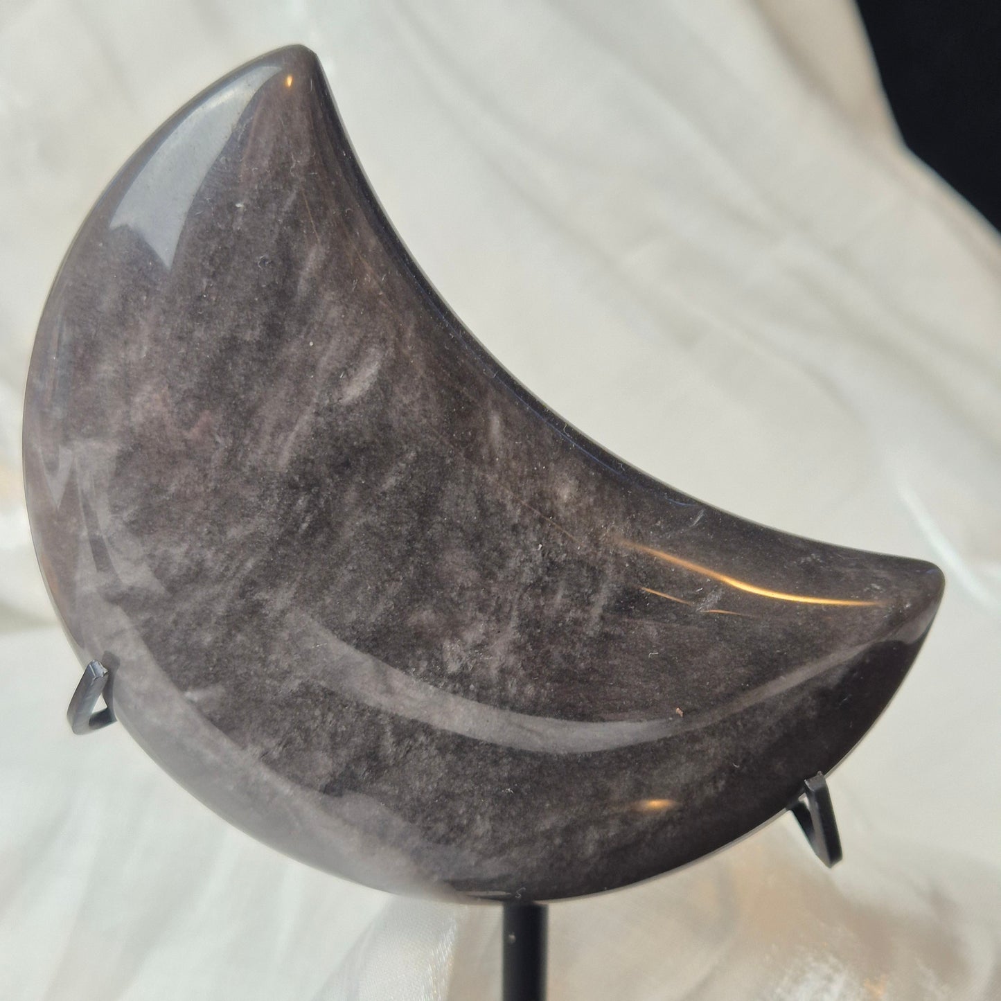 Silver sheen obsidian moon 1