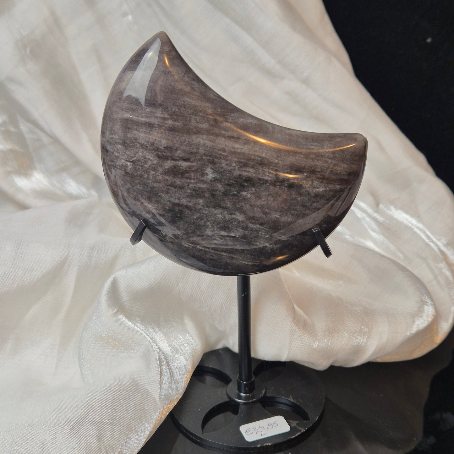 Silver sheen obsidian moon 2