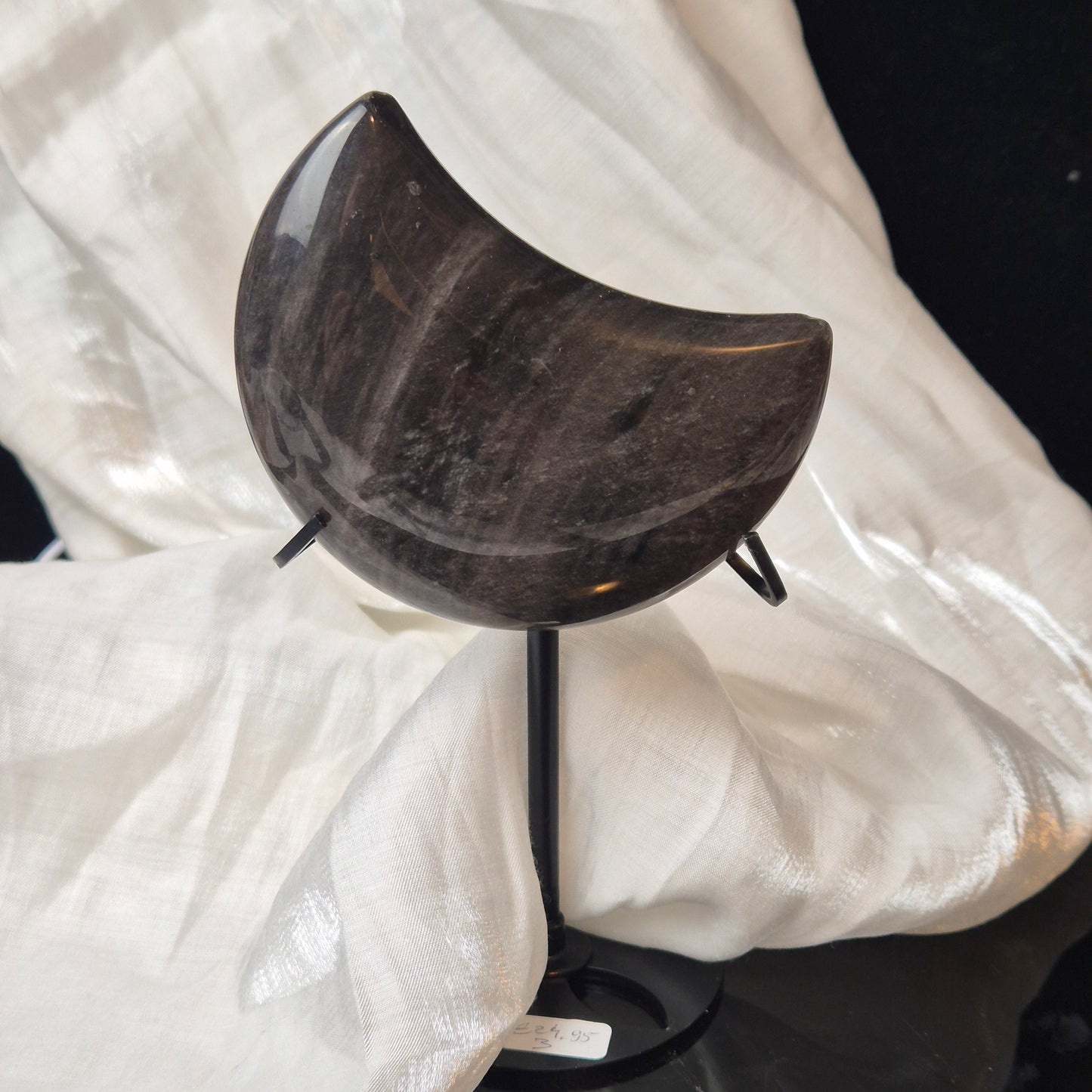 Silver sheen obsidian moon 3