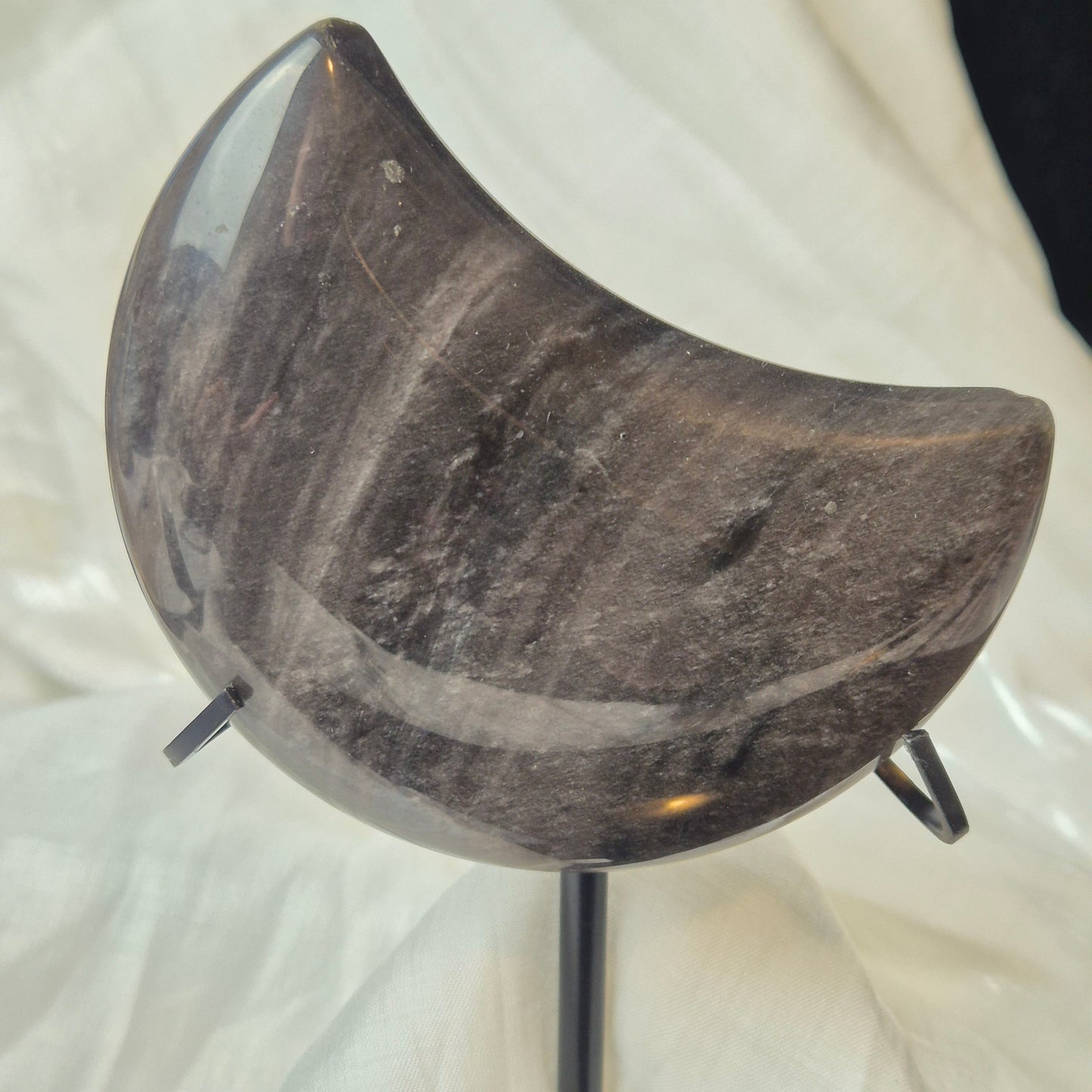 Silver sheen obsidian moon 3
