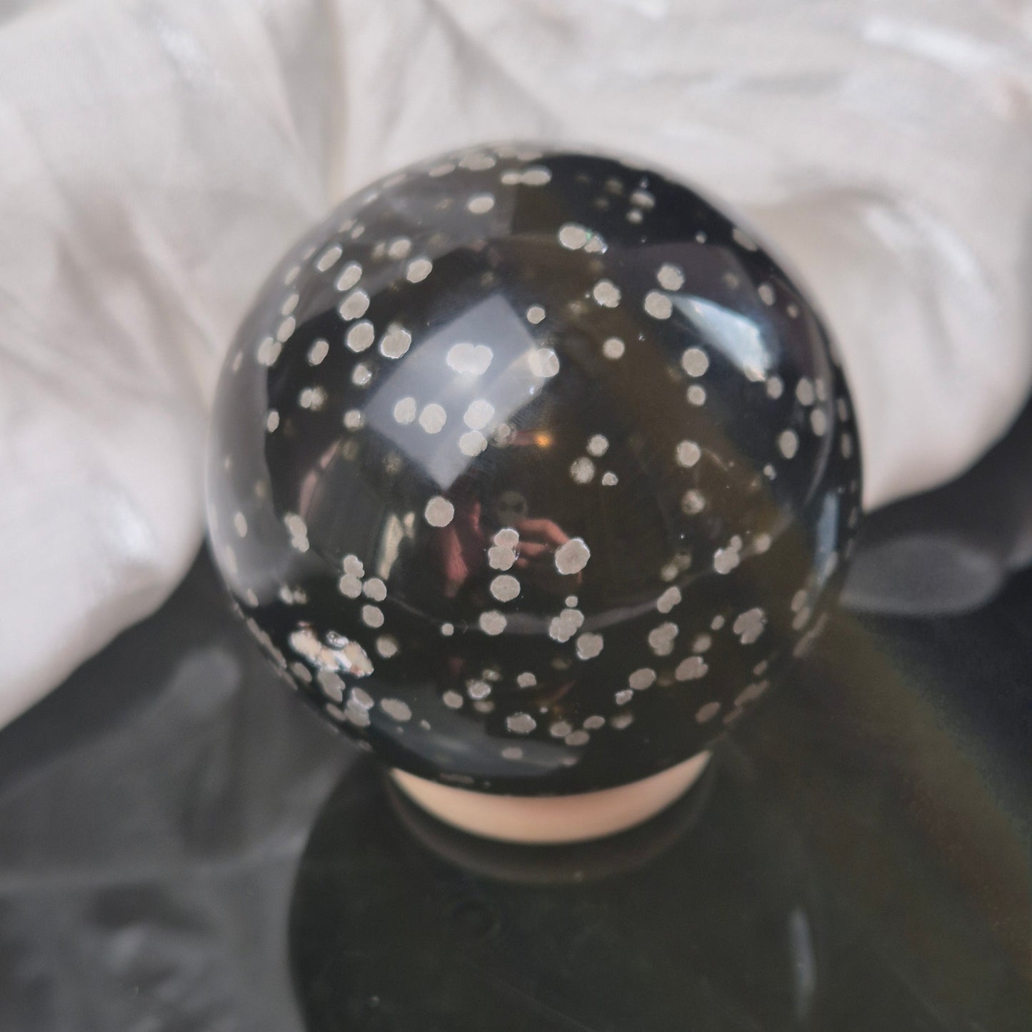 Stardust obsidian sphere 2